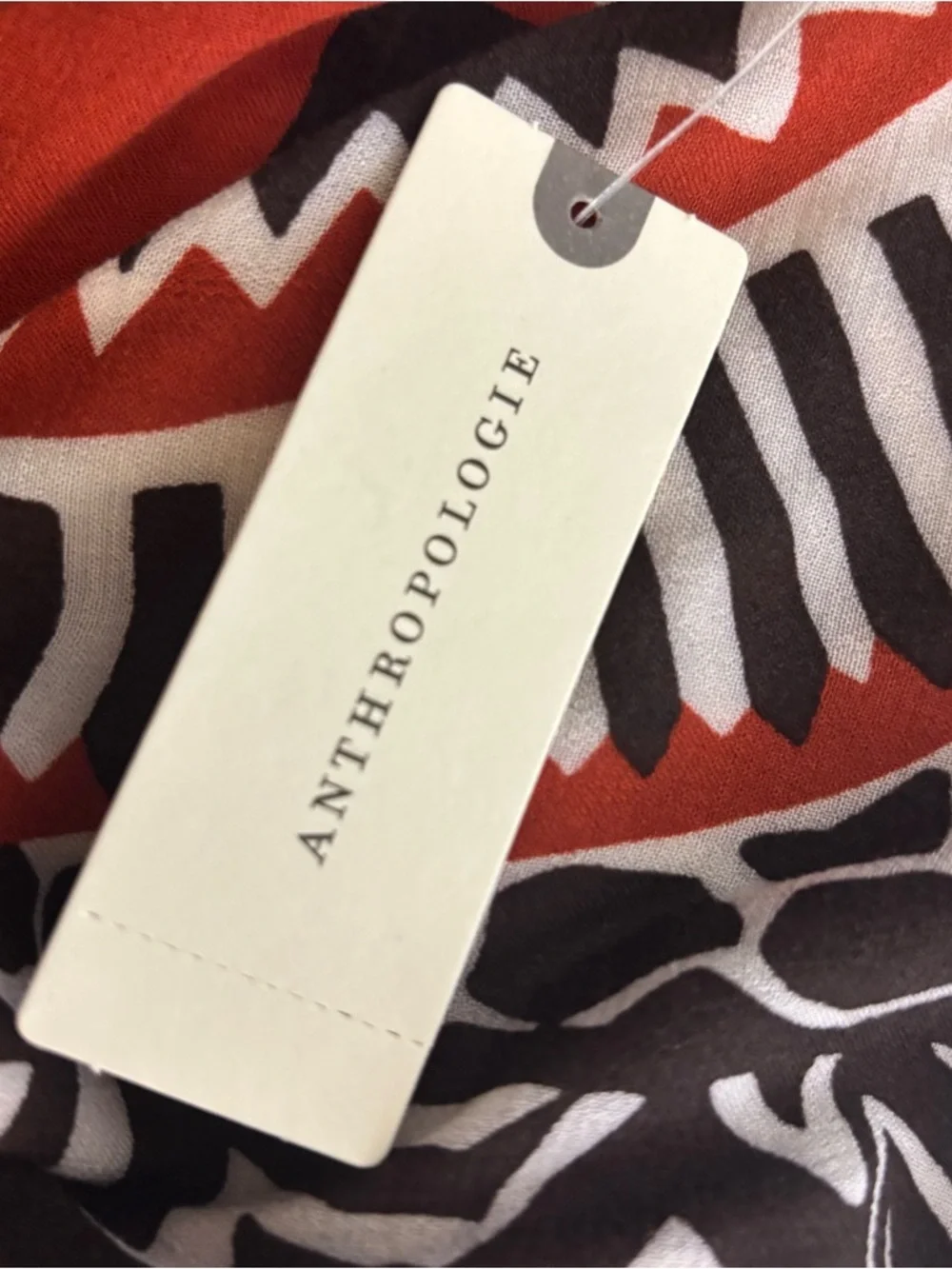 Anthropologie Maxi Dress Flutter Sleeve Cut Out Boho Orange Brown Medium NWT - Picture 12 of 16